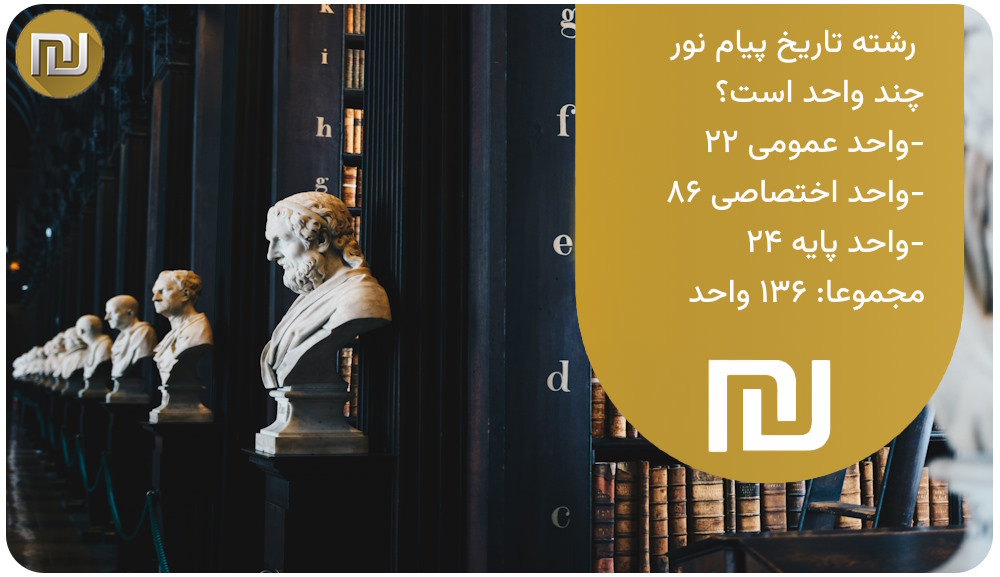 رشته تاریخ پیام نور چند واحد است؟