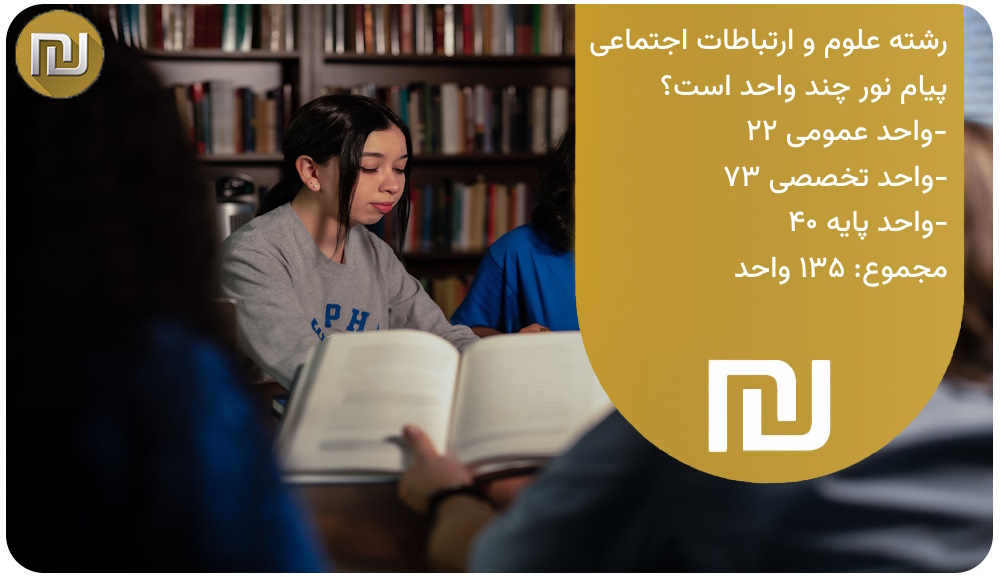 رشته علوم و ارتباطات اجتماعی پیام نور چند واحد است؟