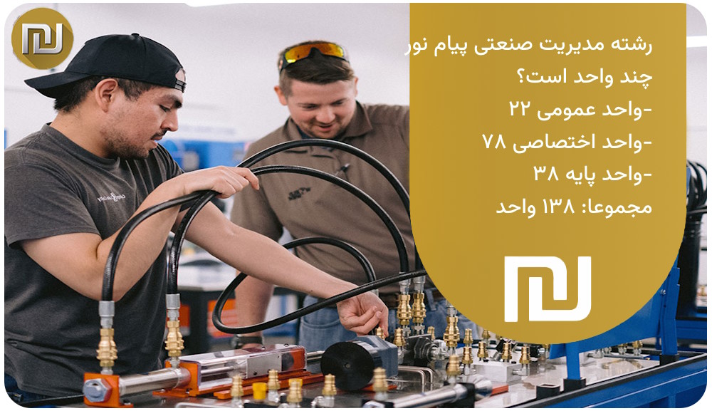 رشته مدیریت صنعتی پیام نور چند واحد است؟